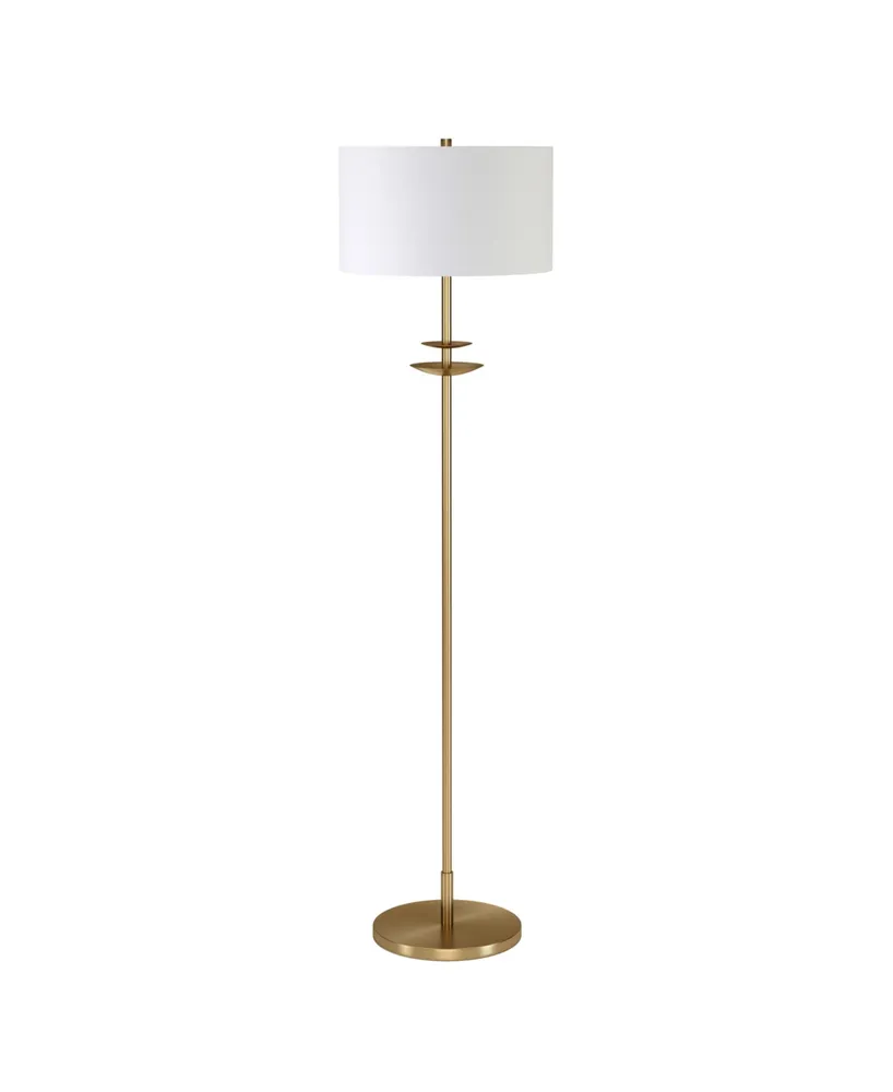 Avery 63" Tall Floor Lamp with Fabric Shade