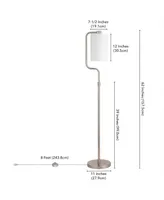 Rotolo 62" Tall Floor Lamp with Fabric Shade