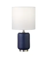 Lambert 15" Tall Ceramic Mini Lamp with Fabric Shade