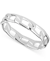 Giani Bernini Polished Chain Link Band in Sterling Silver, Created for Macy's