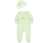 Little Me Baby Boys or Girls Caterpillar Coverall and Hat, 2 Piece Set