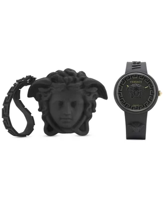 Versace Women's Swiss Medusa Pop Silicone Strap Watch 39mm