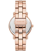 Michael Kors Women's Corey Three-Hand Rose Gold-Tone Alloy Watch 38mm