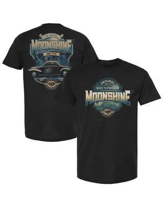 Men's Checkered Flag Sports Black Nascar 75th Anniversary Moonshine T-shirt