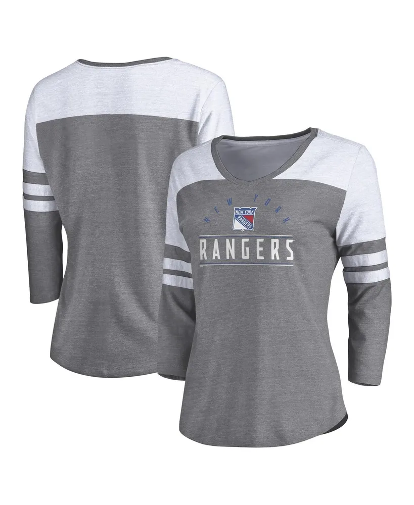 Women's Fanatics Branded Heathered Royal Denver Broncos Give It All  Half-Sleeve V-Neck T-Shirt