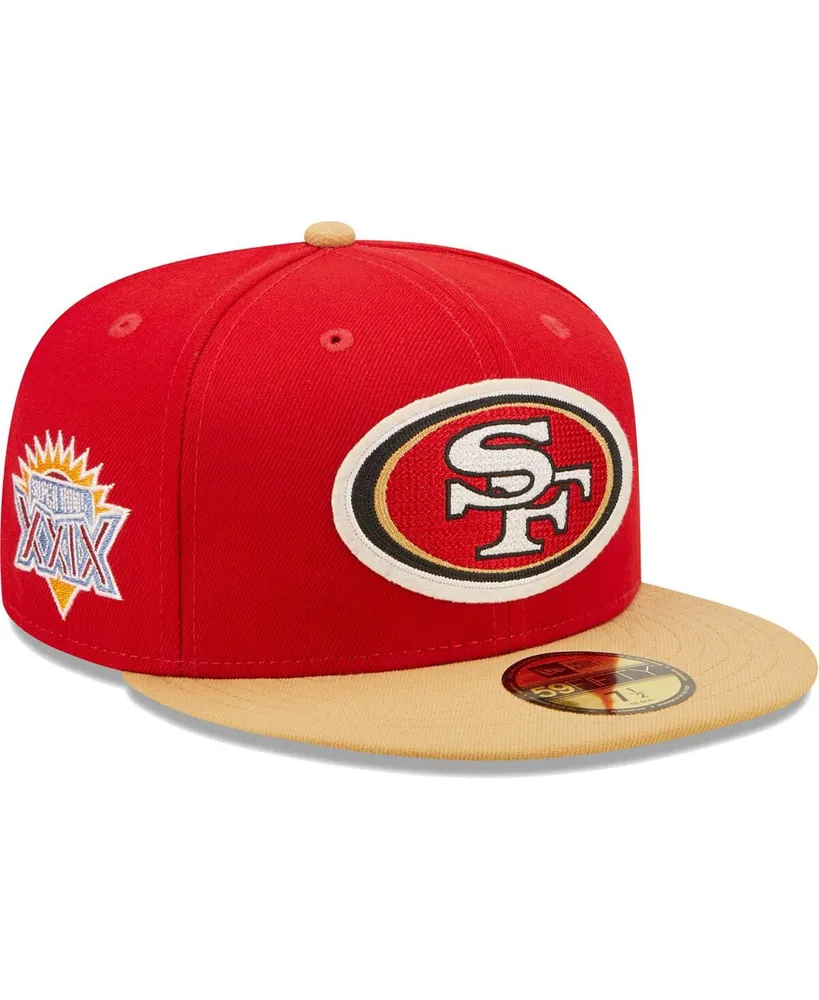 New Era Men's White, Scarlet San Francisco 49Ers Jersey Stripe 9Fifty  Snapback Hat