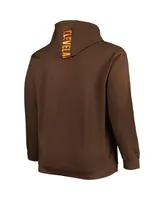 Men's Brown Cleveland Browns Big and Tall Logo Pullover Hoodie