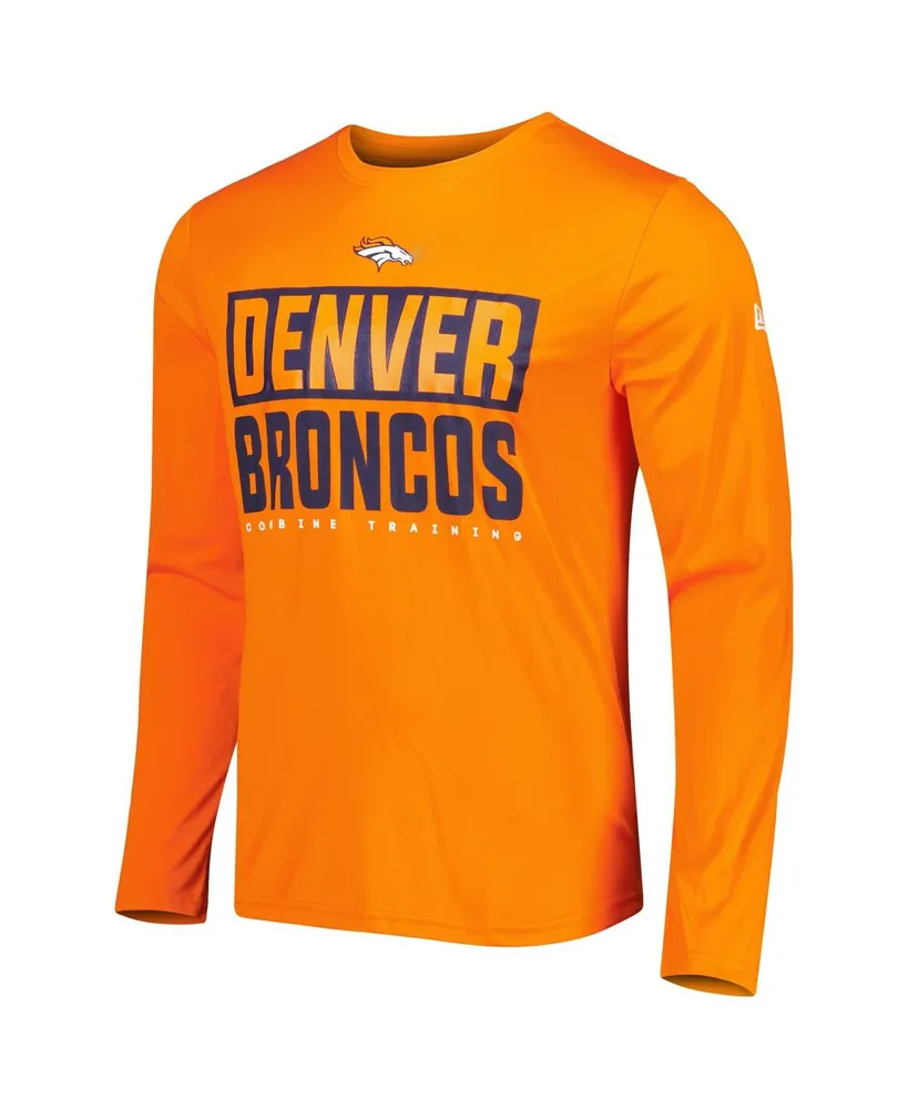 Men's New Era Orange Denver Broncos Combine Authentic Offsides Long Sleeve T-shirt