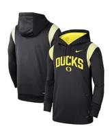 Men's Nike Black Oregon Ducks 2022 Game Day Sideline Performance Pullover Hoodie