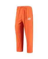 Men's Concepts Sport Orange and Heathered Charcoal Oklahoma State Cowboys Meter Long Sleeve T-shirt and Pants Sleep Set