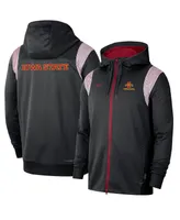 Men's Nike Black Iowa State Cyclones Sideline Performance Full-Zip Hoodie