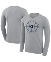 Men's Jordan Heathered Gray Georgetown Hoyas Basketball Icon Legend Performance Long Sleeve T-shirt