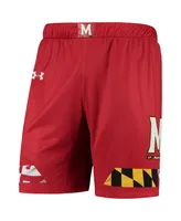 Men's Under Armour Red Maryland Terrapins Replica Basketball Short