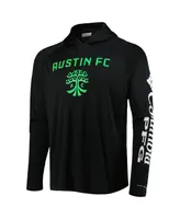 Men's Columbia Black Austin Fc Terminal Tackle Omni-Shade Raglan Pullover Hoodie