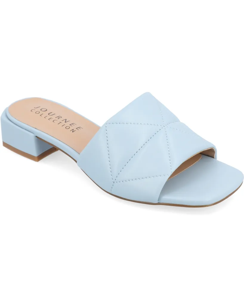Journee Collection Women's Elidia Quilted Sandals