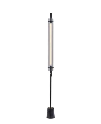 Adesso Flair Led Floor Lamp - Black with Antique