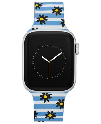 WITHit Dabney Lee Blue Flower Child Silicone Band Compatible with 38/40/41mm Apple Watch
