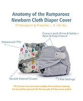 Kanga Care Baby Boys Rumparooz Double Leg Gusset Reusable Cloth Diaper Cover Newborn Snap