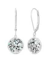 Charles & Colvard Moissanite Drop Earrings (3 3/4 ct. t.w. Diamond Equivalent) in 14k White Gold