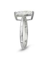 Charles & Colvard Moissanite Marquise Solitaire Ring (1 3/4 ct. t.w. Diamond Equivalent) in Sterling Silver