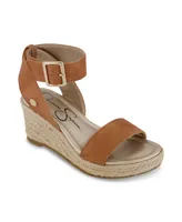 Jessica Simpson Little and Big Girls Asha Cuff Wedge Open Toe Sandals