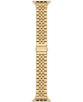 Michael Kors Unisex Gold-Tone Stainless Steel Band for Apple Watch, 38mm, 40mm, 41mm and 42mm, 44mm, 45mm, 49mm