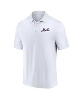 Men's Fanatics Royal, White New York Mets Polo Shirt Combo Set