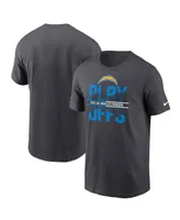 Men's Nike Anthracite Los Angeles Chargers 2022 Nfl Playoffs Iconic T-shirt