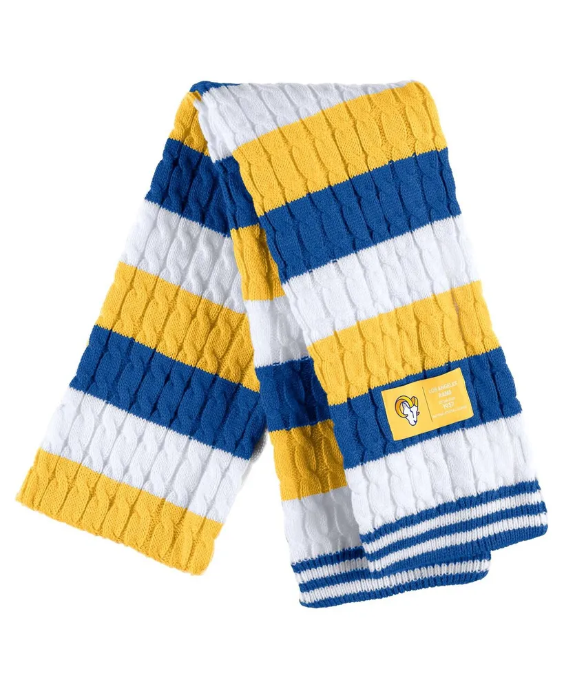 Women's Wear by Erin Andrews Los Angeles Rams Striped Scarf and Gloves Set