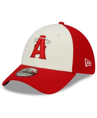 Men's New Era Red Los Angeles Angels City Connect 39THIRTY Flex Hat