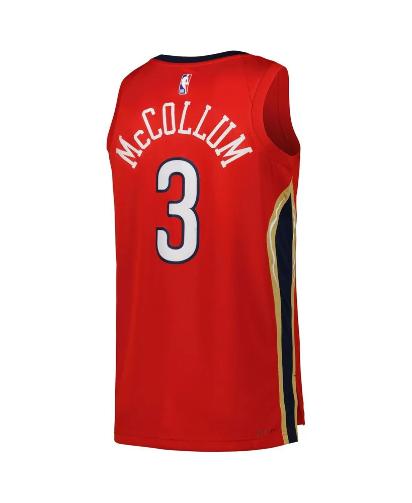 Men's Jordan Cj McCollum Red New Orleans Pelicans Statement Edition Swingman Jersey