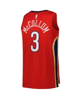 Men's Jordan Cj McCollum Red New Orleans Pelicans Statement Edition Swingman Jersey