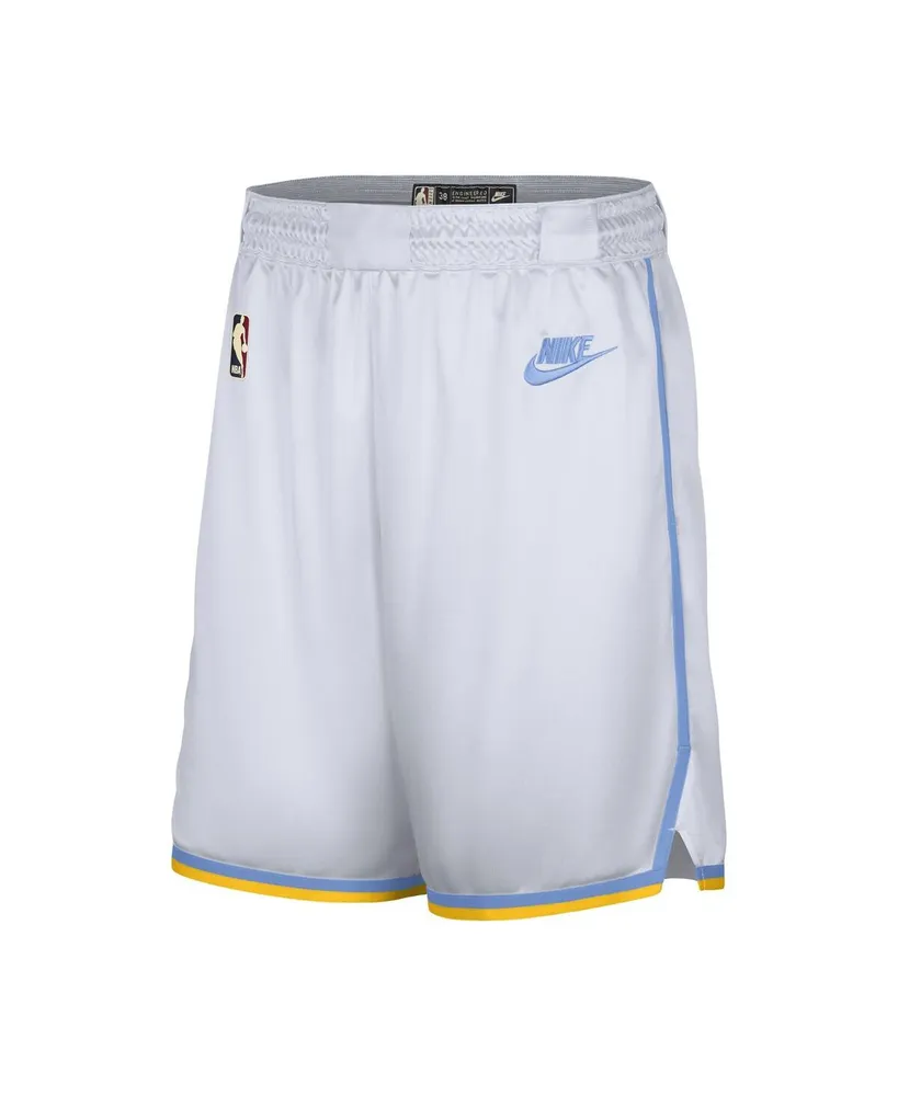 Men's Nike White Los Angeles Lakers 2022/23 Classic Edition Swingman Performance Shorts