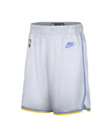 Men's Nike White Los Angeles Lakers 2022/23 Classic Edition Swingman Performance Shorts
