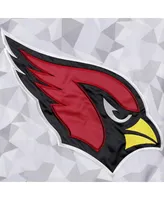 Men's Starter White, Cardinal Arizona Cardinals Thursday Night Gridiron Raglan Half-Zip Hooded Jacket