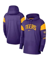 Men's Nike Purple Lsu Tigers Jersey Performance Pullover Hoodie