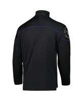 Men's adidas Black Washington Huskies Aeroready Knit Quarter-Snap Jacket