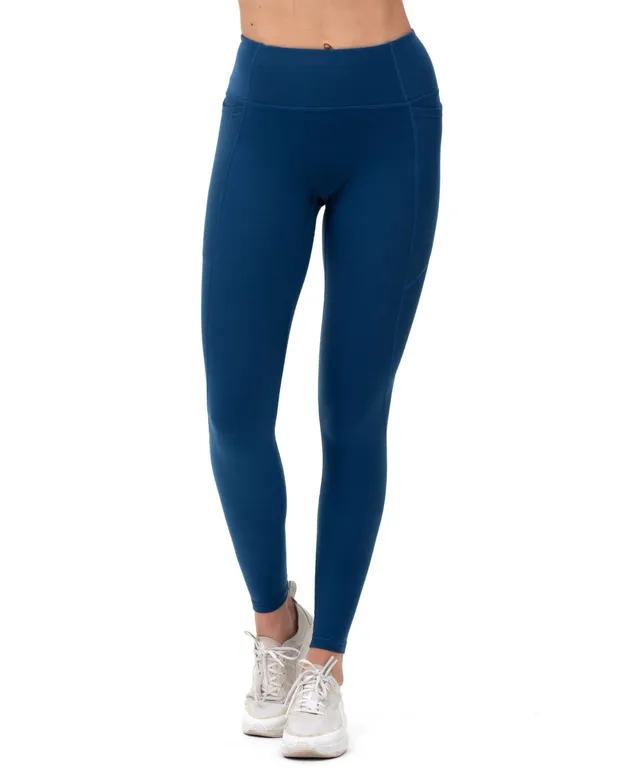 DryMove™ Warm Pocket-detail Sports Leggings - Navy blue - Ladies