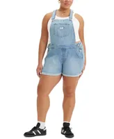 Levi's Trendy Plus Adjustable-Strap Shortalls