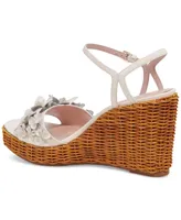 Kate Spade New York Women's Fiori Ankle-Strap Espadrille Wedge Sandals