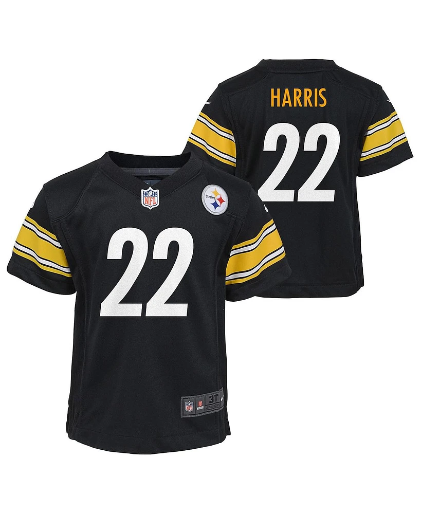 Toddler Boys and Girls Nike Najee Harris Black Pittsburgh Steelers Game Jersey