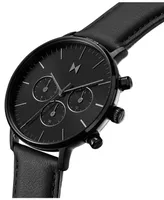 Mvmt Men's Quartz Legacy Leather Black Watch 42mm