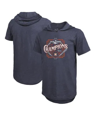 Majestic Men's Threads Navy Houston Astros 2022 World Series Champions Suspect Short Sleeve Hoodie T-shirt