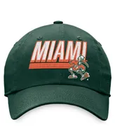 Men's Top of the World Green Miami Hurricanes Slice Adjustable Hat
