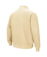 Men's Colosseum Gold Vanderbilt Commodores Tortugas Logo Quarter-Zip Jacket