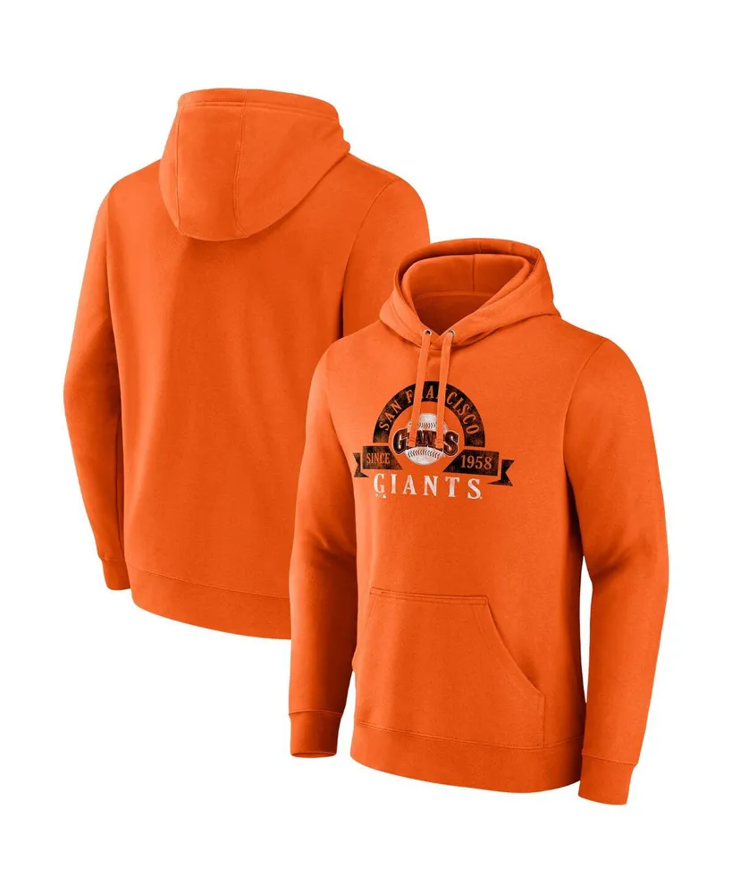 Men's Majestic Orange San Francisco Giants Utility Pullover Hoodie