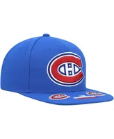 Men's Mitchell & Ness Blue Montreal Canadiens Vintage-Like Hat Trick Snapback Hat