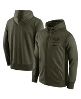 Men's Nike Olive Florida Gators Tonal Logo Stack Performance Full-Zip Hoodie