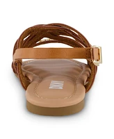 Dkny Little Girls Multi Strappy Flat Open Toe Sandals