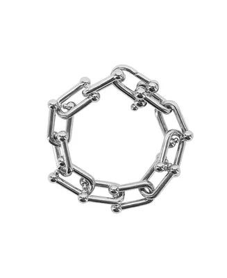 Oma The Label Kosi Bracelet in White Gold-Plated Brass